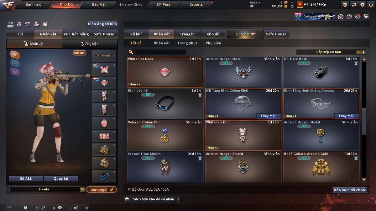 shop acc cf uy tin gia re